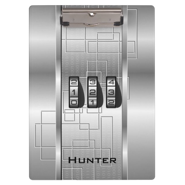 Silver HiTech Code Locker Klemmbrett (Vorderseite)