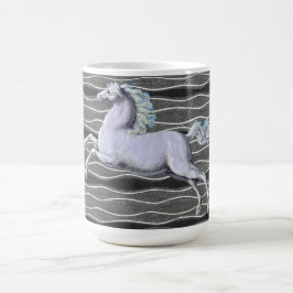 Silver Horse Vintag Art Tasse Cup