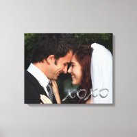 Silver Hugs und Kisses Wedding Foto