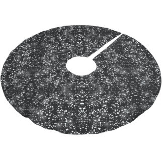Silver Imitats Glass Glitzer Sparkon Polyester Weihnachtsbaumdecke