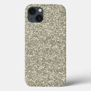 Silver Imitats Glitzer iPhone 13 Hülle