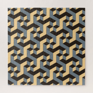 Silver Ivory Geometric Complex Tile