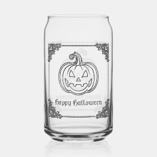 Silver Jack O' Lantern Halloween Dosenglas