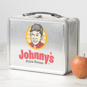 Silver Johnny's Pizza House Metall Brotdose