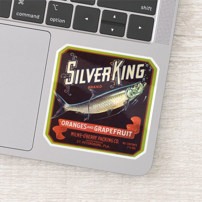 Silver King Brand Orange und Grapefruit Label (Detail)