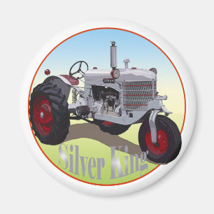 Silver King Tractor Magnet