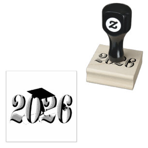 Silver-Klasse des Abschlusses 2026 Gummistempel
