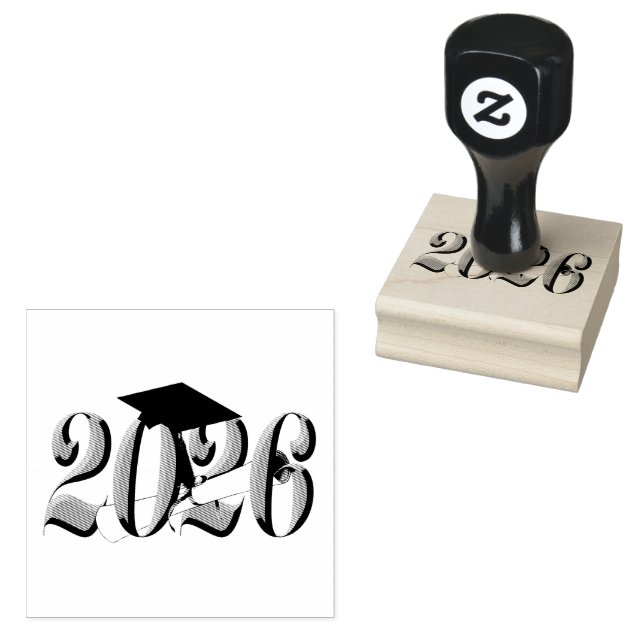 Silver-Klasse des Abschlusses 2026 Gummistempel (Stempel)