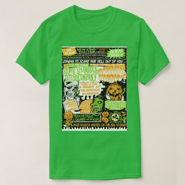 Silver Kleeblatt Spookshow Spektakulär in FARBE T-Shirt (Design vorne)