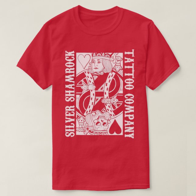 Silver Kleeblatt Tattoo Company Suicide King T-Shirt (Design vorne)