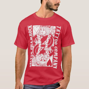 Silver Kleeblatt Tattoo Company Suicide King T-Shirt