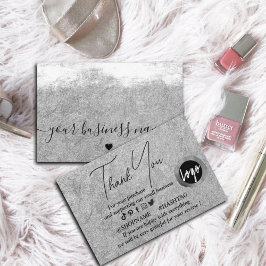 Silver Kraft Papier benutzerdefiniertes Logo Viele Visitenkarte