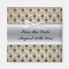 Silver Label und Damask speichern den Datums-Magne Magnet