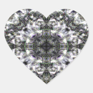 Silver Lace Herz-Aufkleber