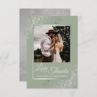 Silver Lace on Sage Green Liebe & Danke Wedding