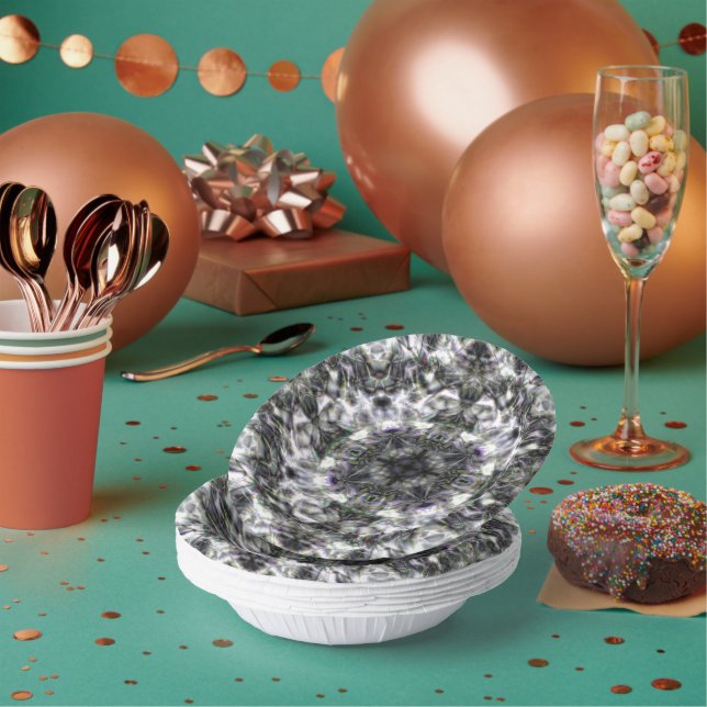 Silver Lace Pappteller (Multi)