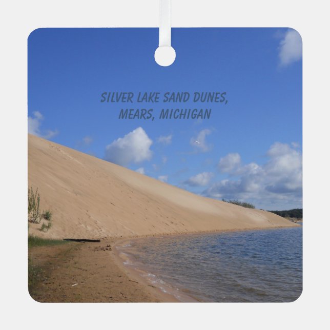 Silver Lake Sand Dunes, Mears, Michigan Ornament Aus Metall (Vorderseite)