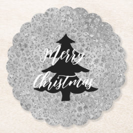 Silver Leopard Gray Meow Kitty Cat Untersetzer