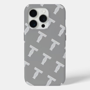 Silver Letter T Case-Mate iPhone Hülle