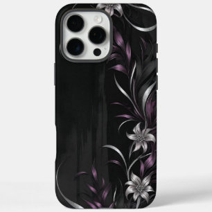 Silver Lilac Dream Elegantes Blumendesign iPhone 16 Pro Max Hülle