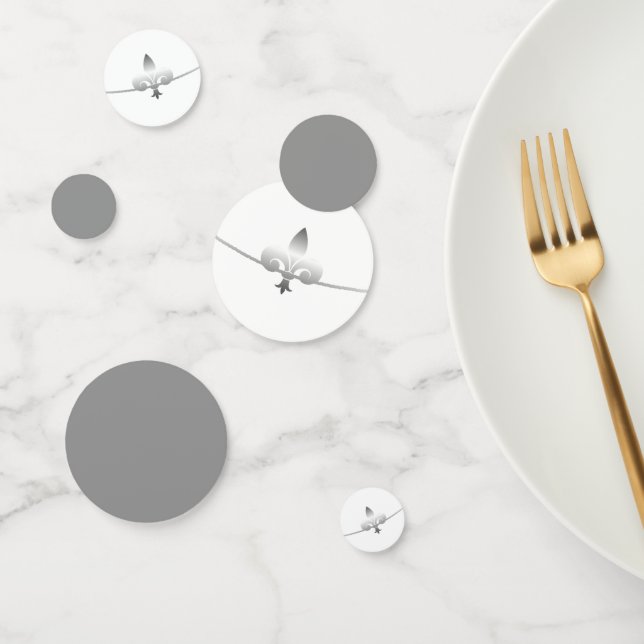 Silver Lilie Polterabend Table Confetti Konfetti (Gruppe)
