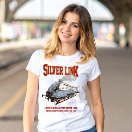 Silver Link - LNER Class A4 2509 Steam Train Loco T-Shirt