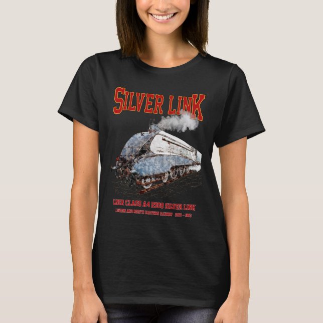 Silver Link - LNER Class A4 2509 Steam Train Loco T-Shirt (Vorderseite)