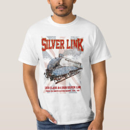 Silver Link LNER Klasse A4 2509 Lokomotive UK-Flag T-Shirt