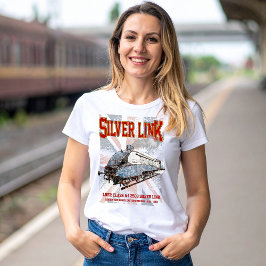 Silver Link LNER Klasse A4 2509 Lokomotive UK-Flag T-Shirt