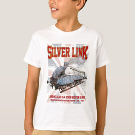 Silver Link LNER Klasse A4 2509 Lokomotive UK-Flag T-Shirt