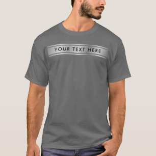 Silver Look Template Hinzufügen von Text Men's Bas T-Shirt
