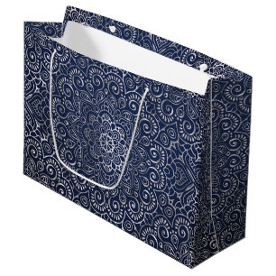 Silver Mandala Große Geschenktüte