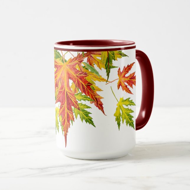 Silver Maple auf einer Combo-Tasse (15 oz) Tasse (VorderseiteRechts)