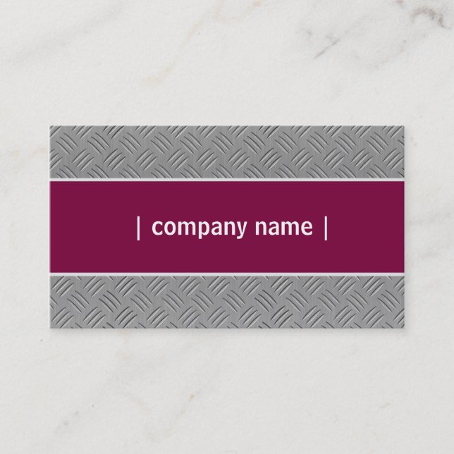 Silver Maroon Custom Elegant Visitenkarte (Vorderseite)