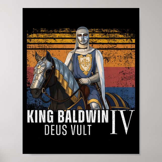 Silver Mask King Baldwin Iv Golden Mask Medieval A Poster (Vorne)
