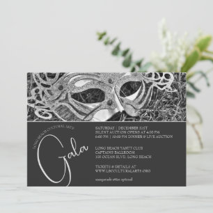 Silver Masquerade Gala Einladung