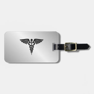 Silver Medical Caduceus Gepäckanhänger