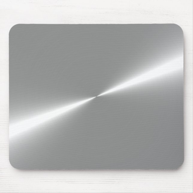 Silver Metallic Look Mouse Pad Mousepad (Vorne)