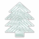 Silver Mint Christmas Tree Glitzer Streifen Aufkleber<br><div class="desc">Silberfunkel Minze inspirierend Weihnachtsbaum Glitzer Streifen</div>