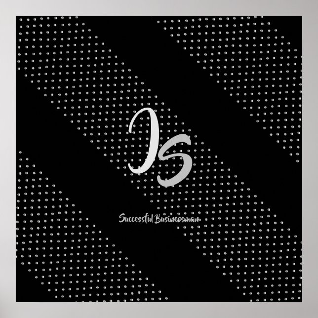 Silver Monog"Successful Businessman" Kollektion Poster (Vorne)