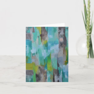 Silver Moon Blank Notecard Karte
