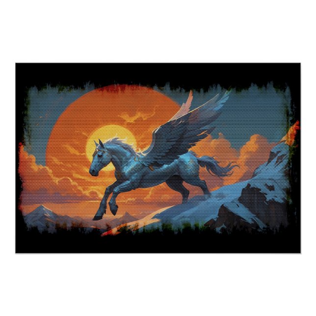 Silver Mountain Pegasus Poster (Vorderseite)