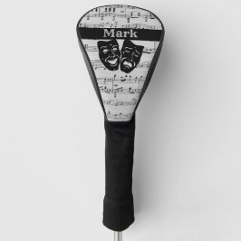 Silver Music and Theatermasken Golf Headcover