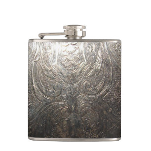 Silver-Muster Flachmann