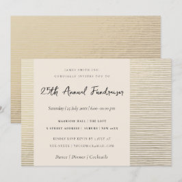 SILVER PEACH SKETCH STRIPED LINE CORPORATE EVENT EINLADUNG