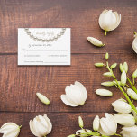 Silver Pearl Necklace Wedding RSVP Card Dankeskarte<br><div class="desc">Mit dieser perlenartigen RSVP-Karte können Sie Ihrem Hochzeitsreisedatum eine Touch zeitloser Eleganz hinzufügen. Mit einer schönen Kette silberner Perlen und klassischer Typografie ergänzt diese Antwortkarte formelle und anspruchsvolle Hochzeitthemen perfekt. Einfache Anpassung an Ihre UAWG Termin- und Gästedaten. Ideal für Hochzeiten,  Hochzeiten oder Luxus-Empfänge.</div>