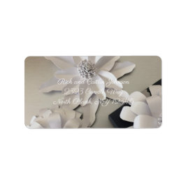 Silver Petals neue Adresse Adressaufkleber