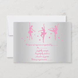 SILVER PINK BALLERINA UAWG EINLADUNG