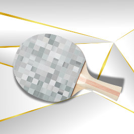 Silver Pixel Art | Tischtennis Schläger