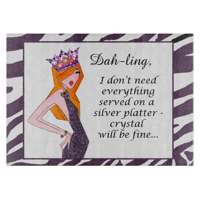 Silver Platter DIVA Schneidebrett (Vorderseite)